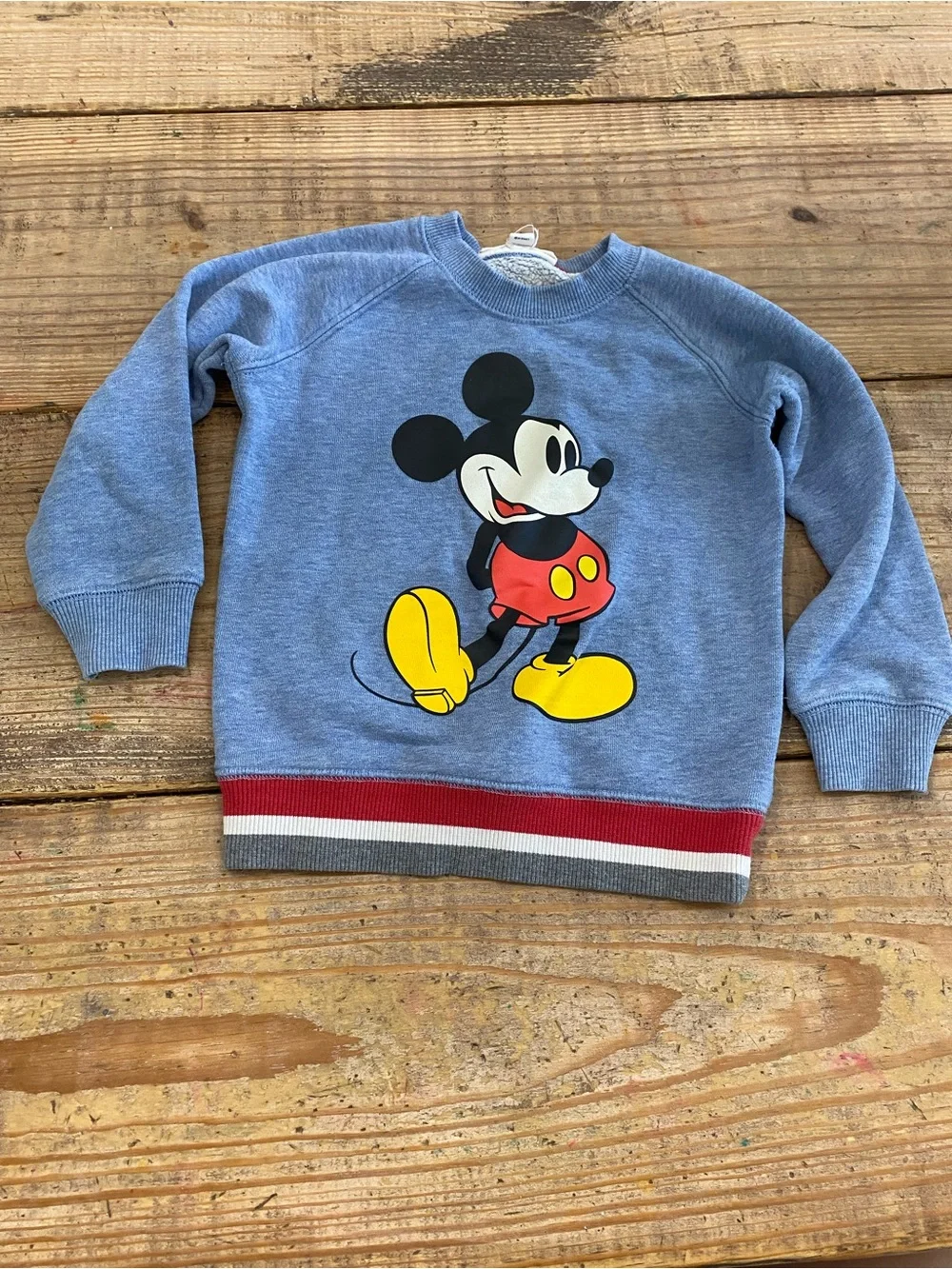 Kids 4T Gap Mickey Mouse Blue Pullover Sweatshirt Disney Boy Classic